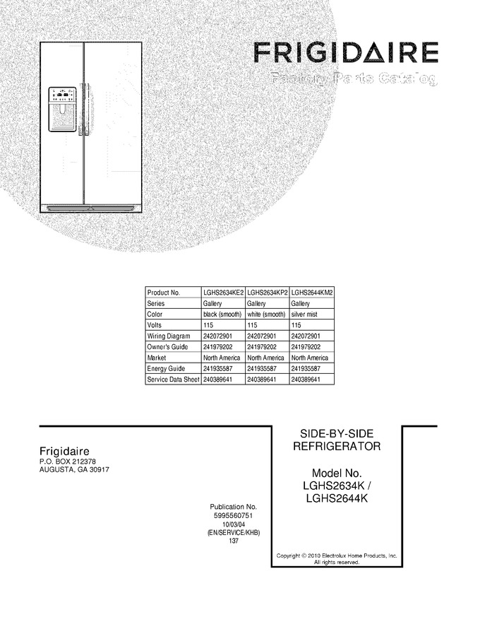 Diagram for LGHS2634KP2