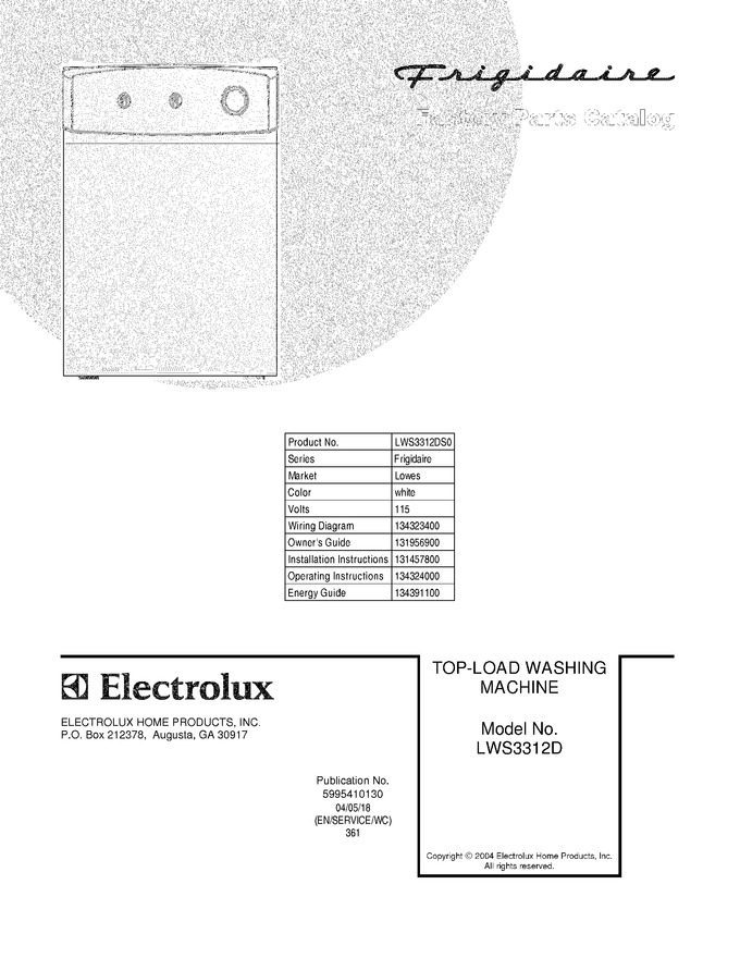 Diagram for LWS3312DS0