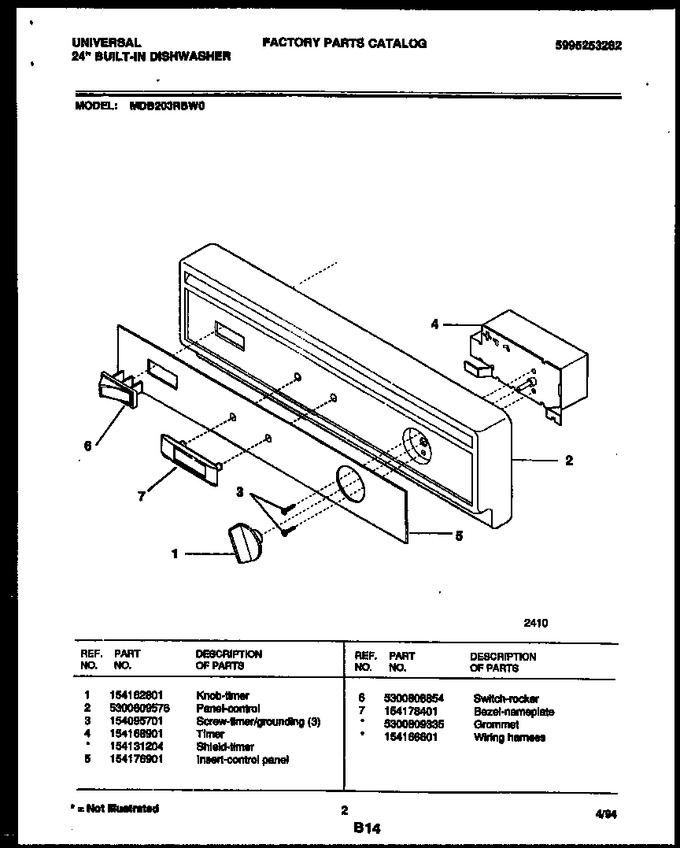 Diagram for MDB200RBW0