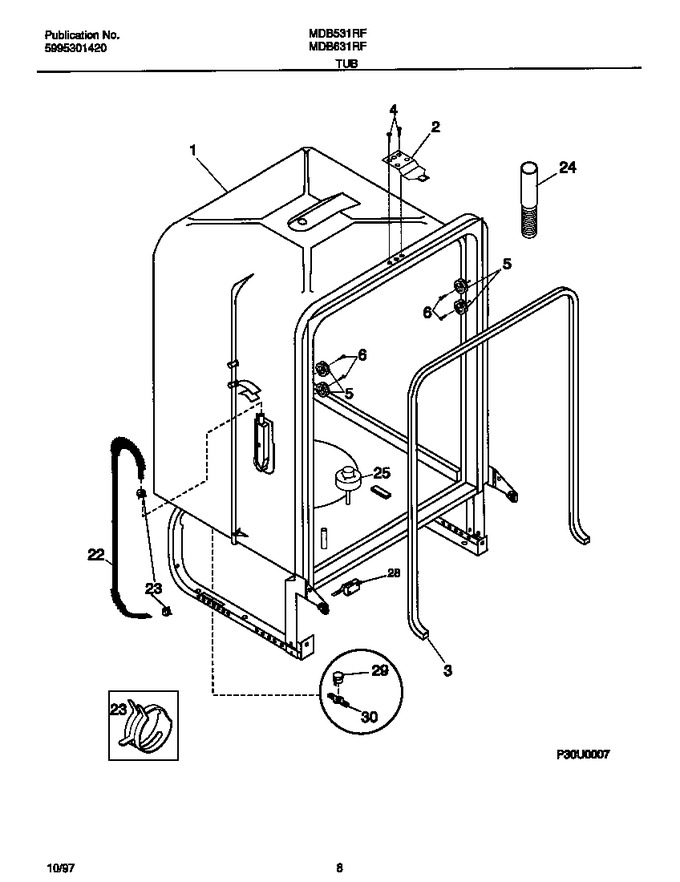 Diagram for MDB631RFS3