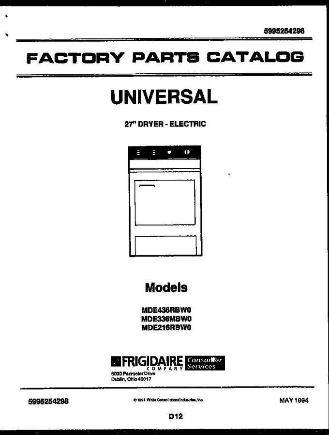 Diagram for MDE216RBD0