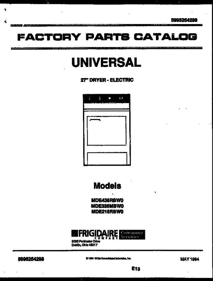 Diagram for MDE436RBW0