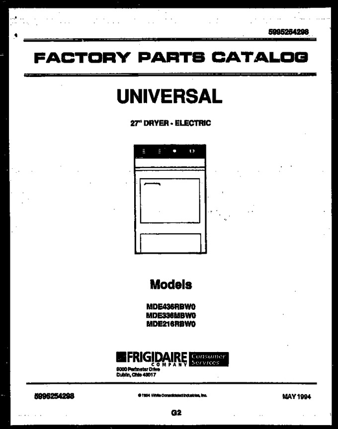 Diagram for MDE216RBWD0