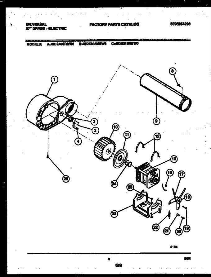 Diagram for MDE436RBWW0