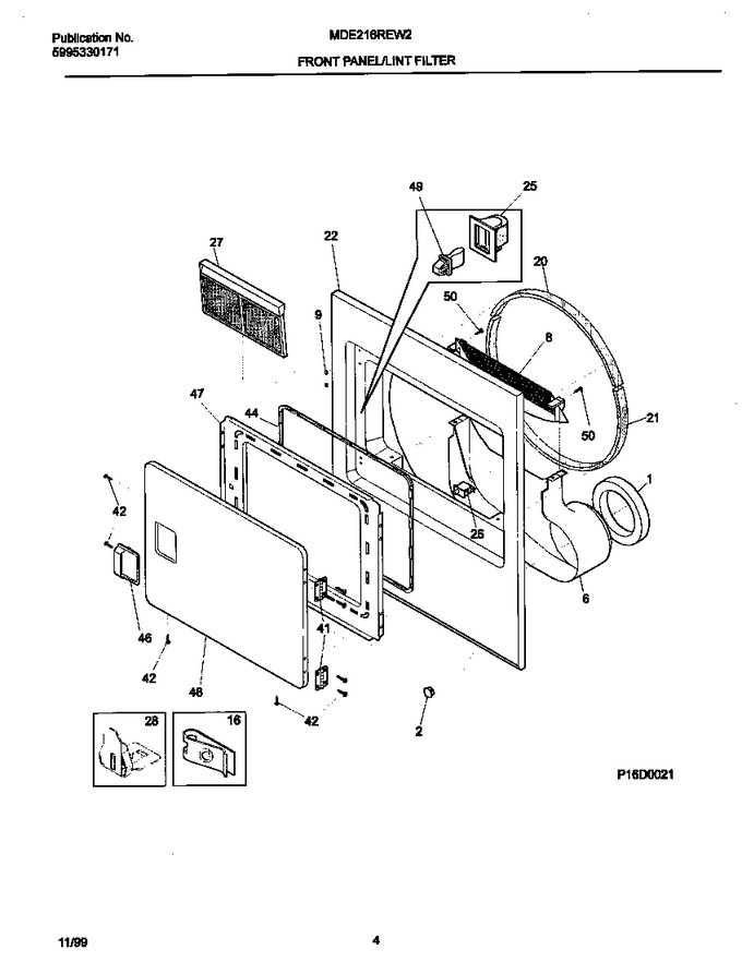 Diagram for MDE216REW2