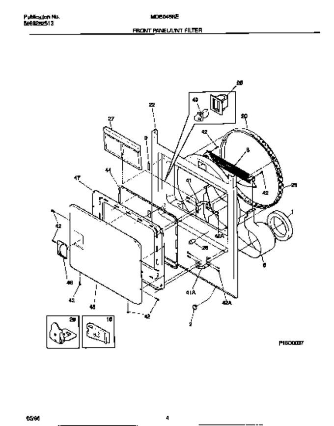 Diagram for MDE546REW0