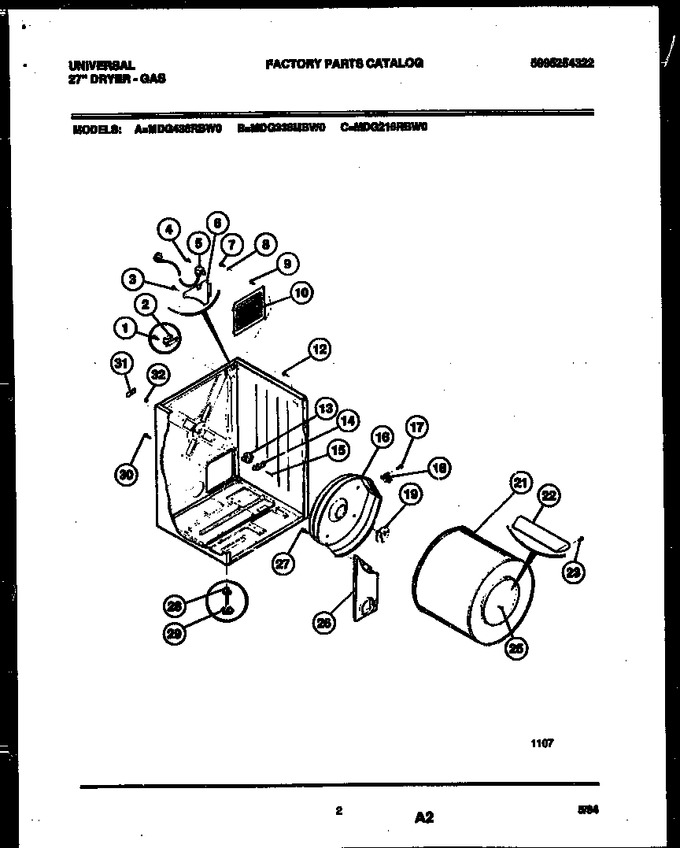 Diagram for MDG436RBW0