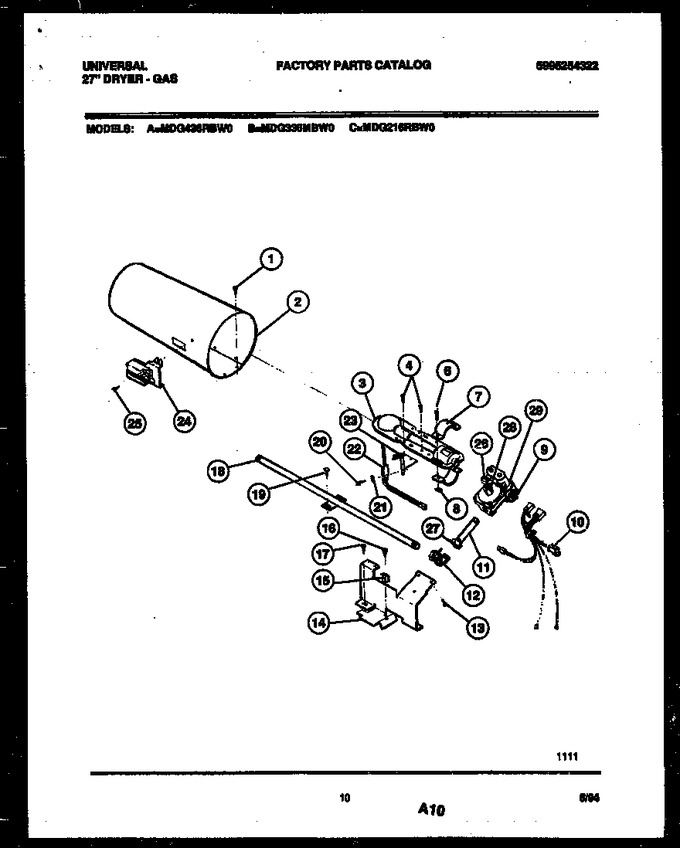 Diagram for MDG436RBW0