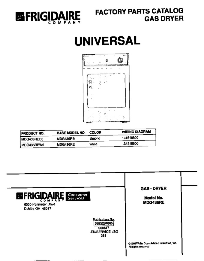Diagram for MDG436REW0