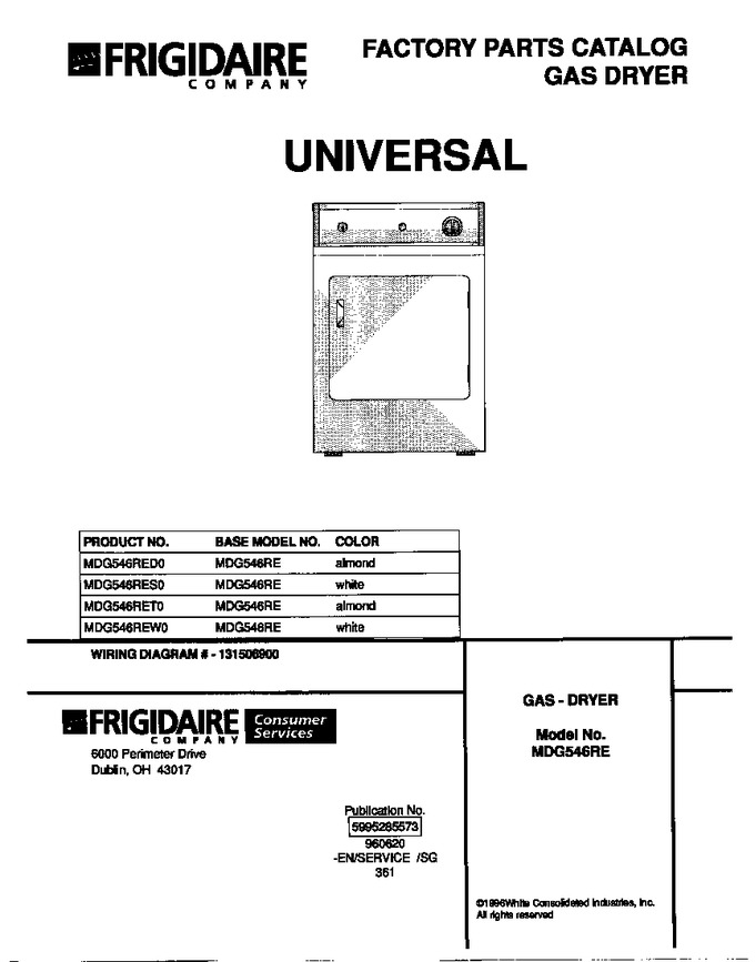 Diagram for MDG546RED0