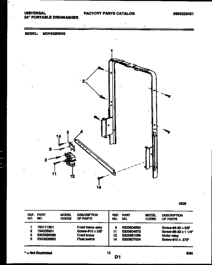 Diagram for MDP632RBR0