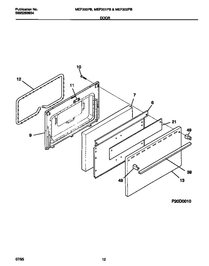 Diagram for MEF302PBWE