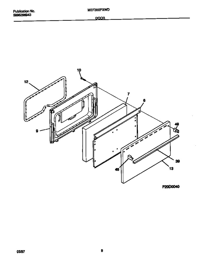 Diagram for MEF300PXWD