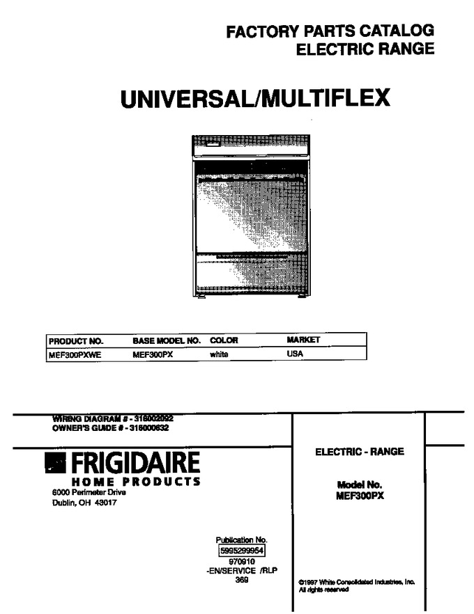 Diagram for MEF300PXWE