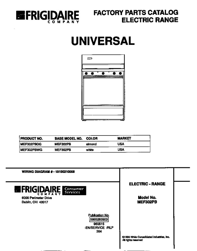 Diagram for MEF302PBWG