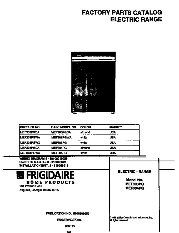 Diagram for MEF304PGDA