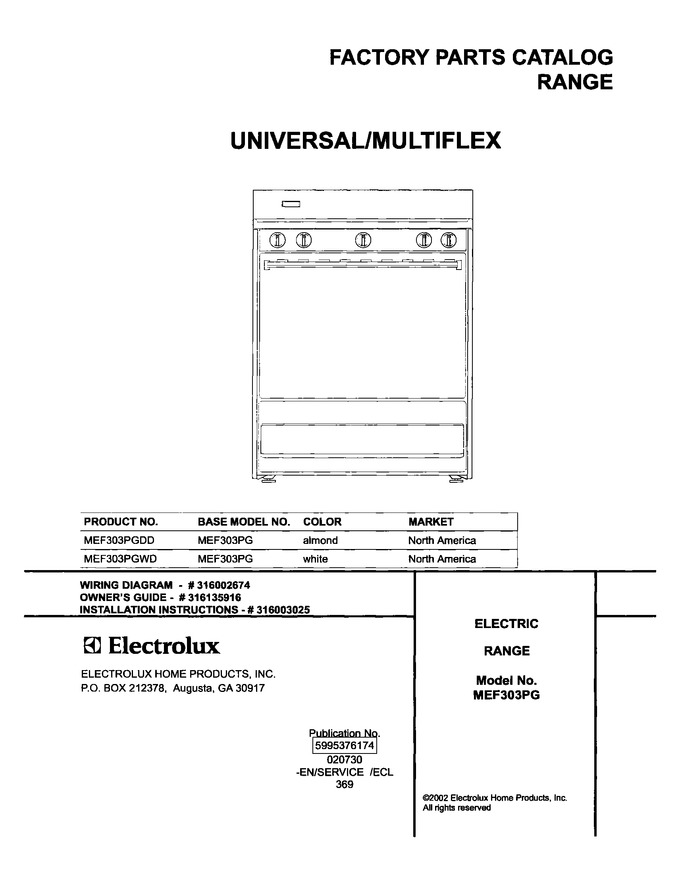 Diagram for MEF303PGWD