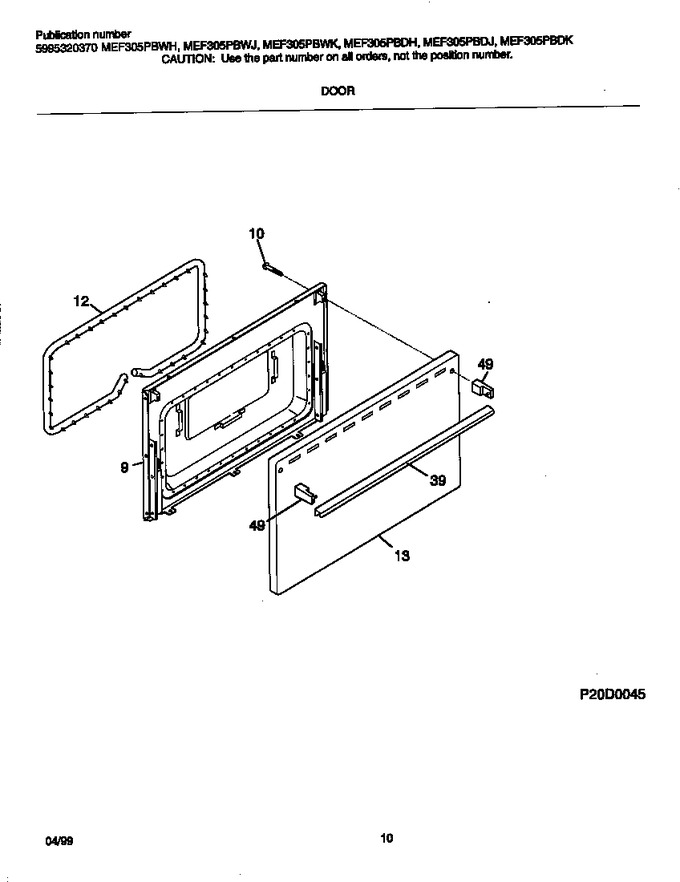 Diagram for MEF305PBWK