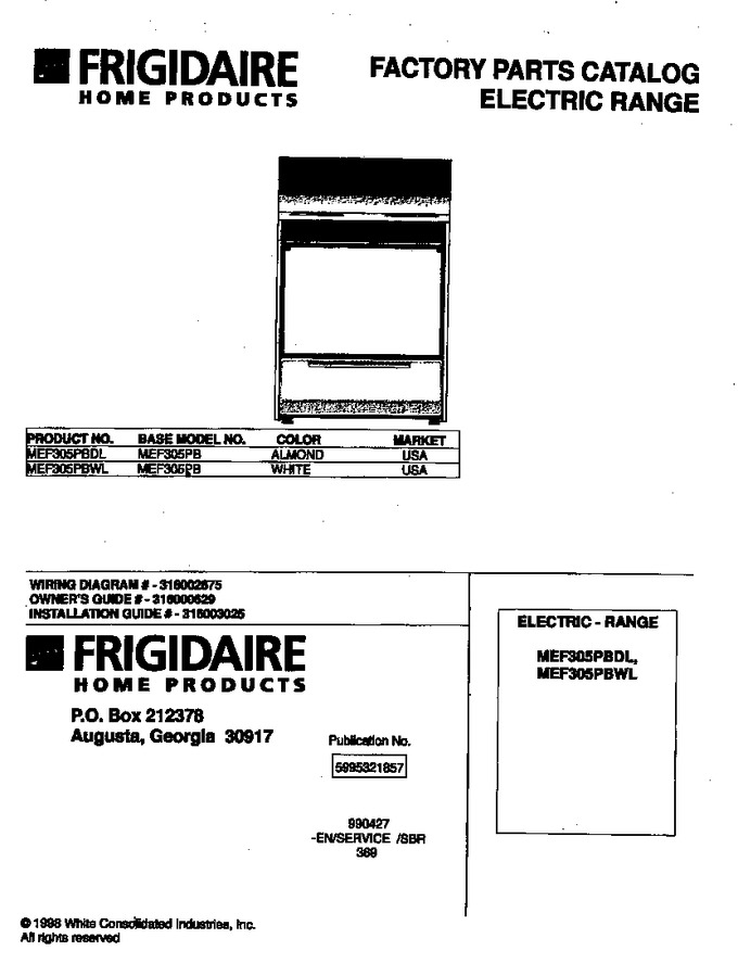 Diagram for MEF305PBWL