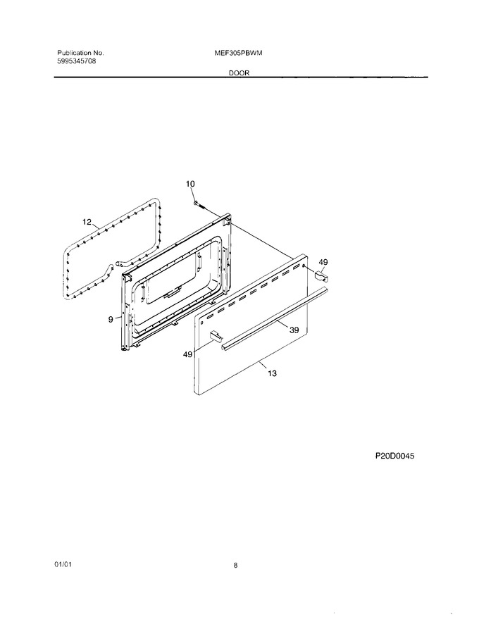Diagram for MEF305PBWM