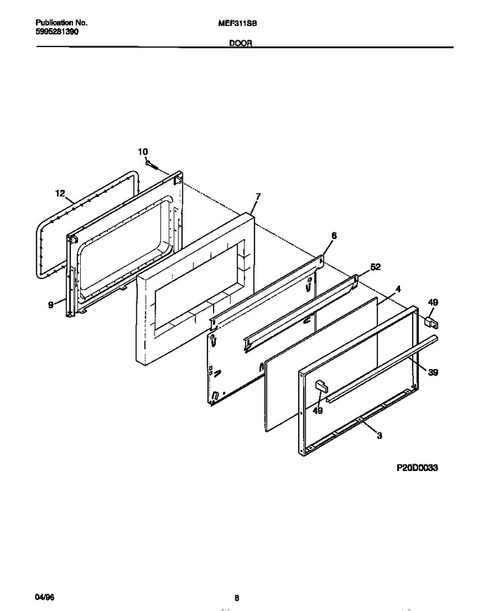 Diagram for MEF311SBWE