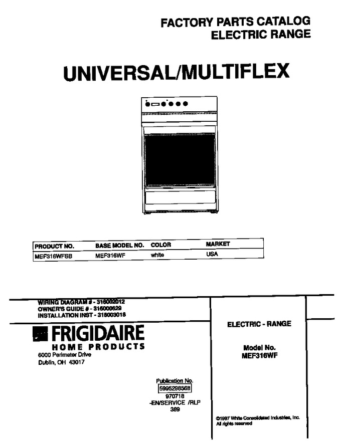 Diagram for MEF316WFSB