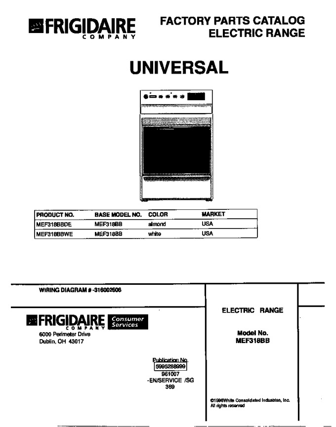 Diagram for MEF318BBWE