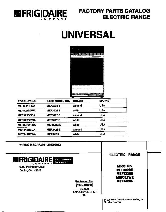 Diagram for MEF322SEWA