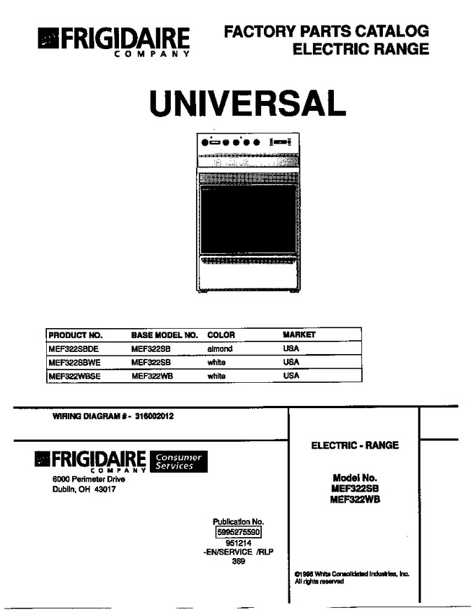 Diagram for MEF322WBSE