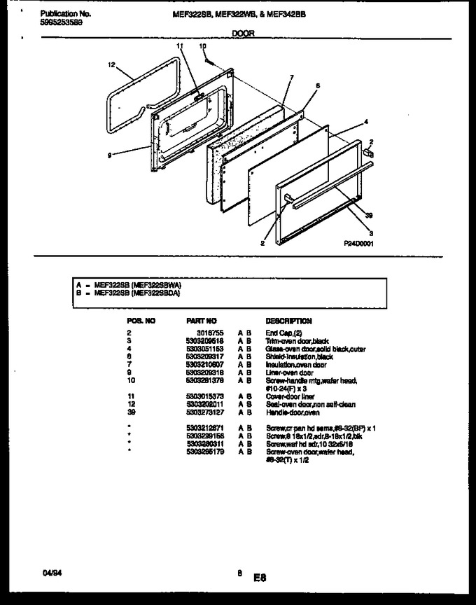 Diagram for MEF322SBWA