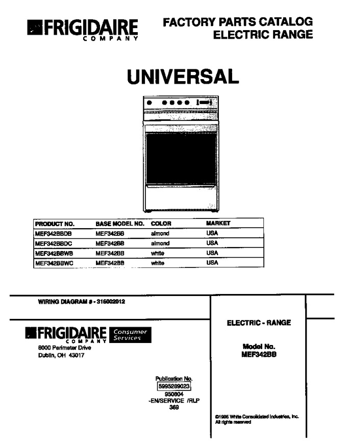 Diagram for MEF342BBWC