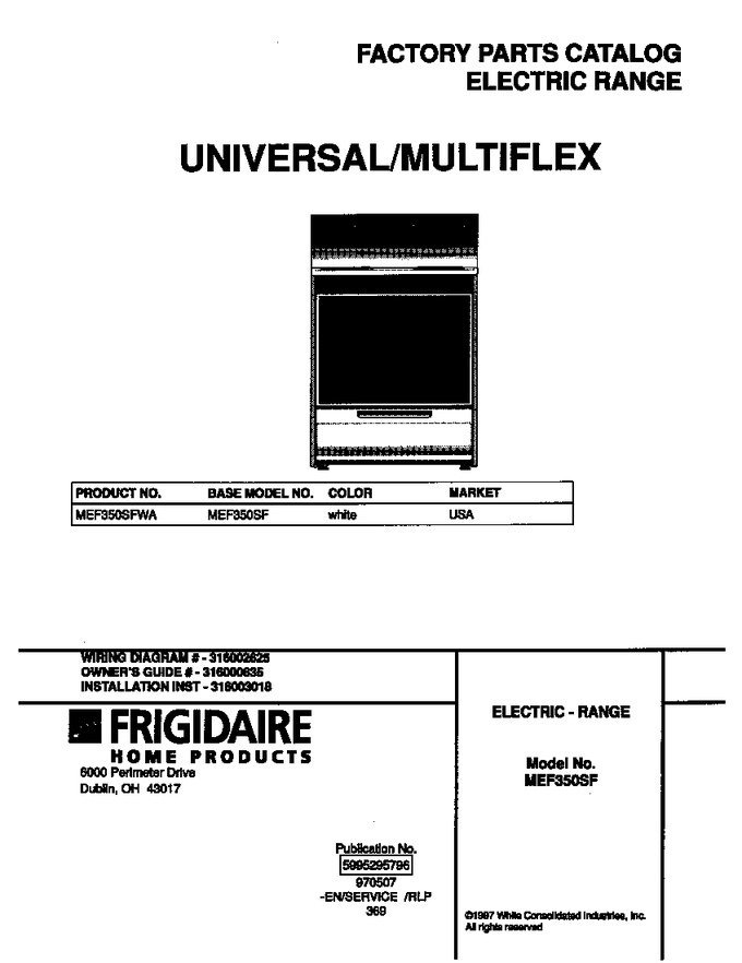 Diagram for MEF350SFWA