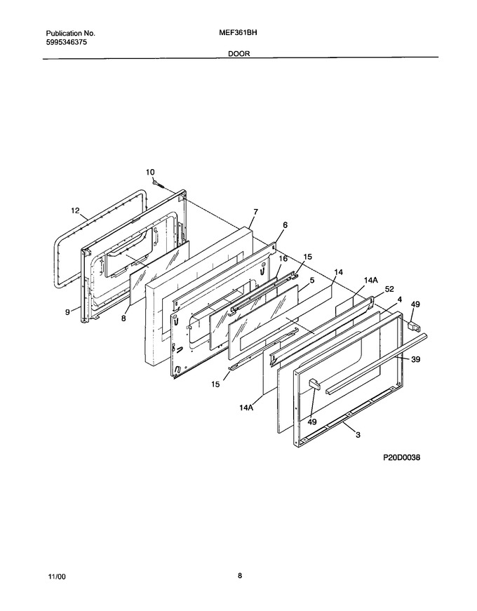 Diagram for MEF361BHDB