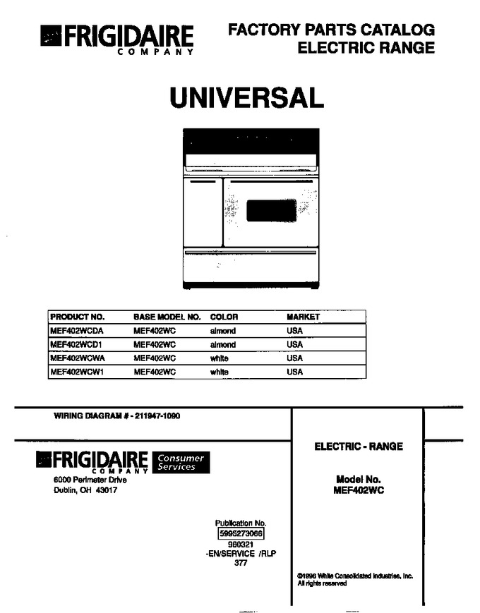 Diagram for MEF402WCW1