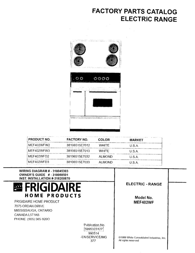Diagram for MEF402WFD3