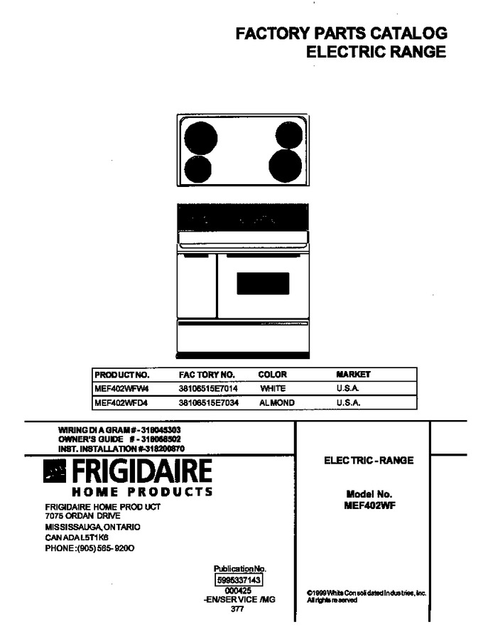 Diagram for MEF402WFW4