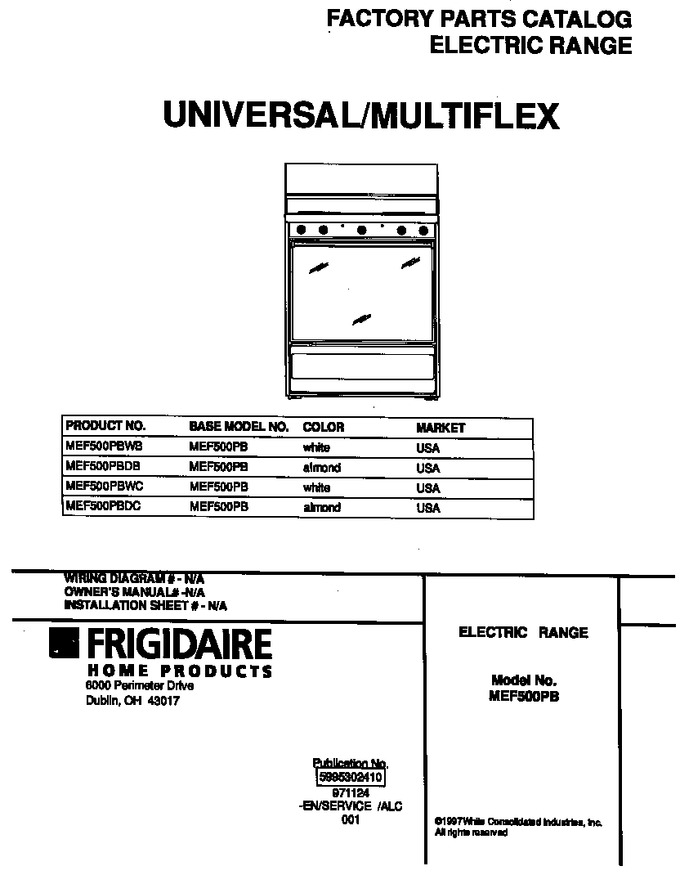 Diagram for MEF500PBDC