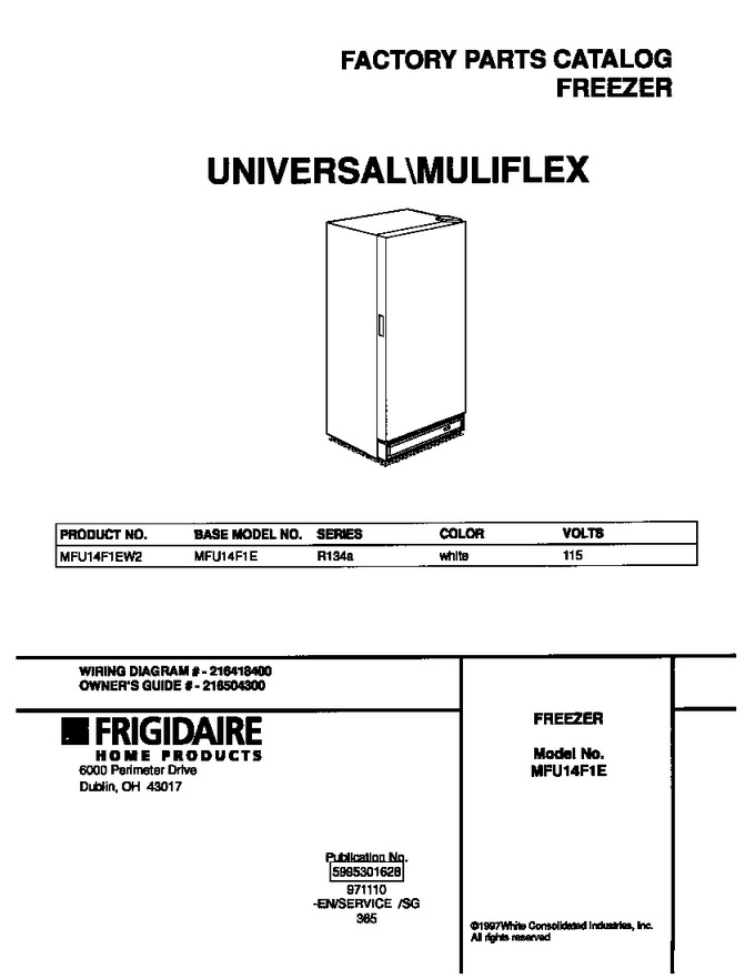 Diagram for MFU14F1EW2