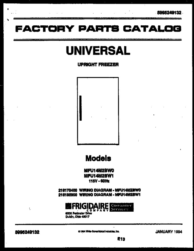 Diagram for MFU14M2BW1