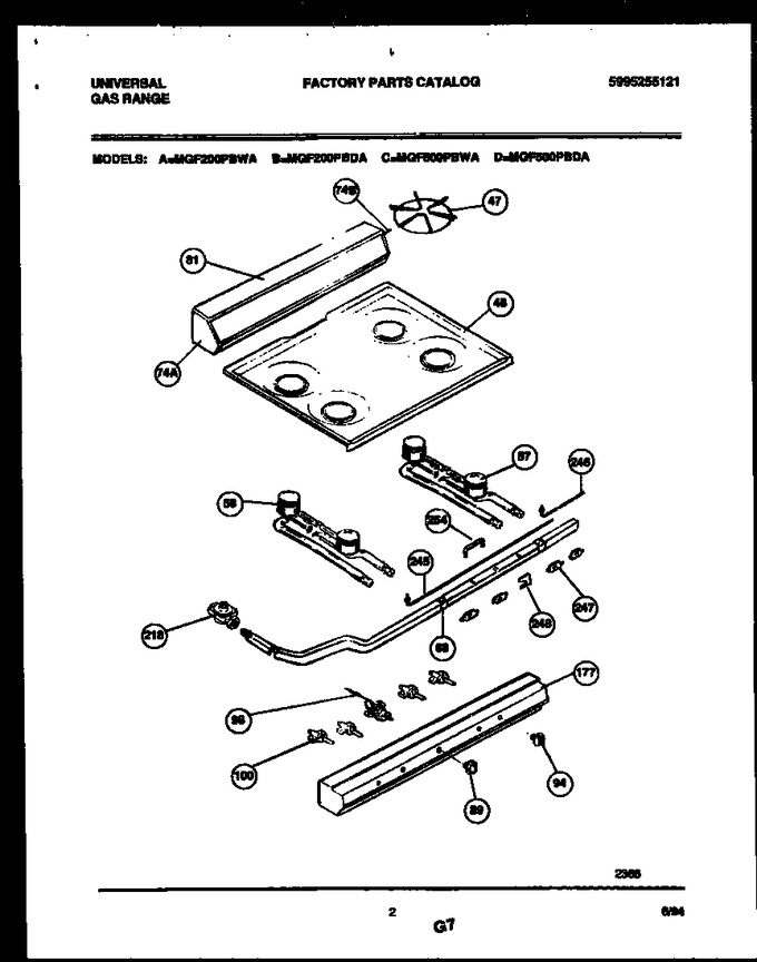 Diagram for MGF200PBWA