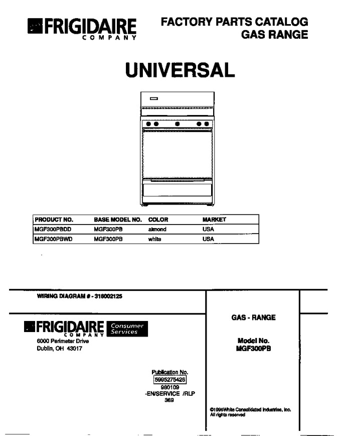 Diagram for MGF300PBWD