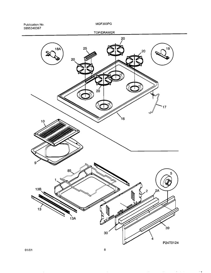 Diagram for MGF303PGDJ