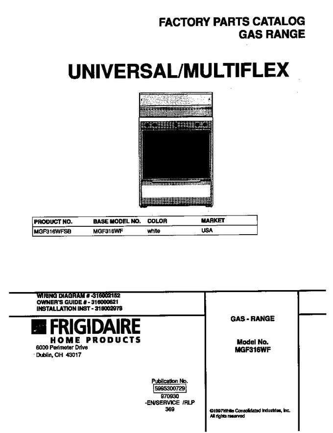 Diagram for MGF316WFSB