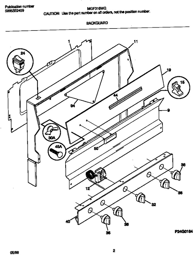 Diagram for MGF316WGSD