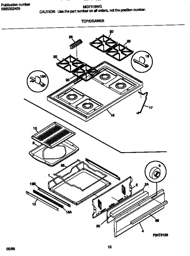 Diagram for MGF316WGSD