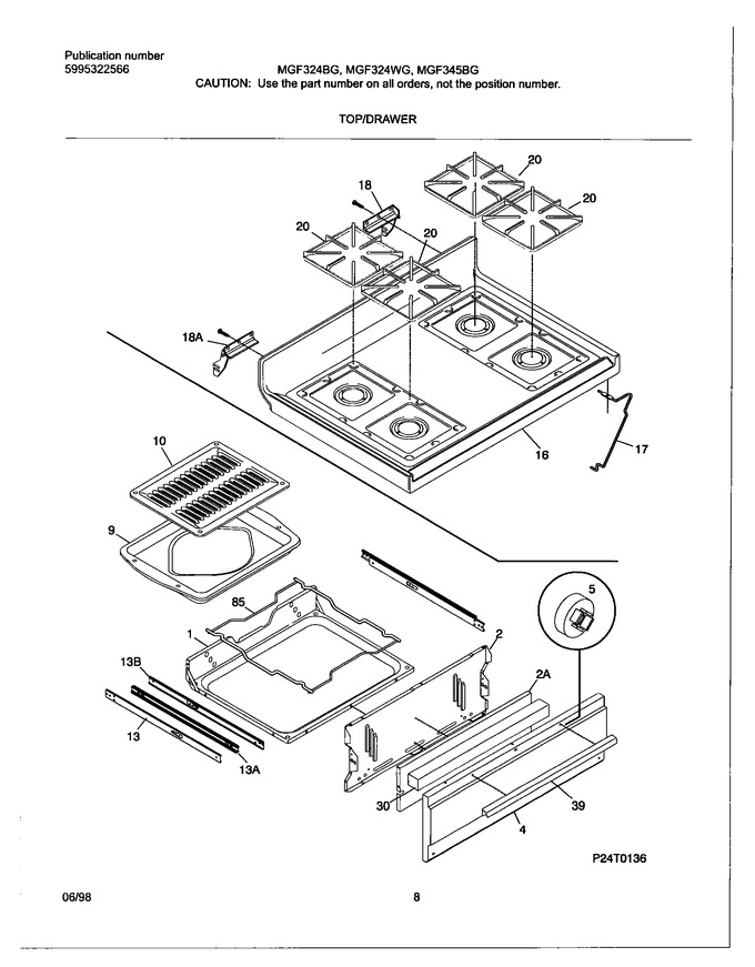 Diagram for MGF324WGSD