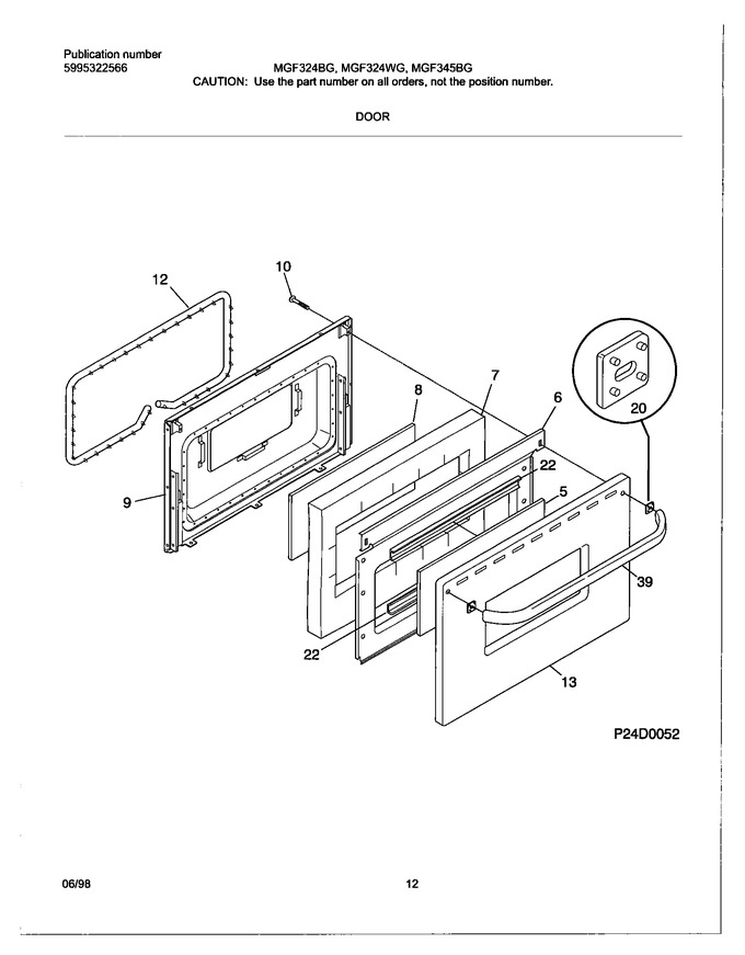 Diagram for MGF324WGSD