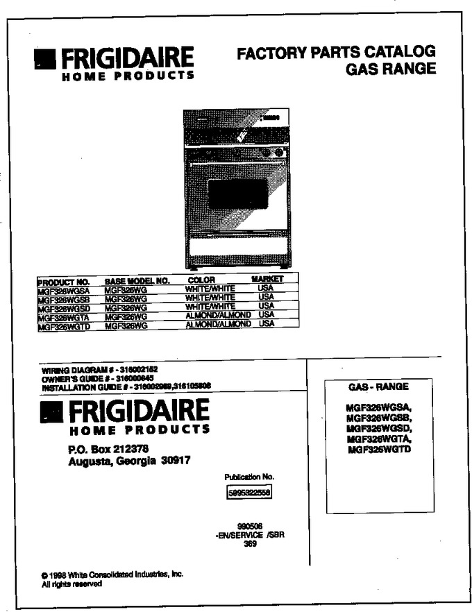 Diagram for MGF326WGTD