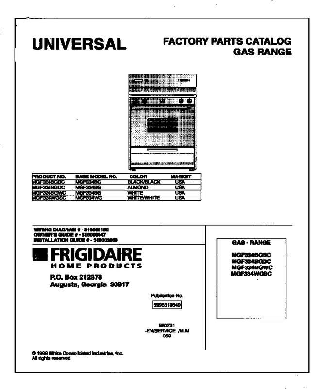 Diagram for MGF334BGDC