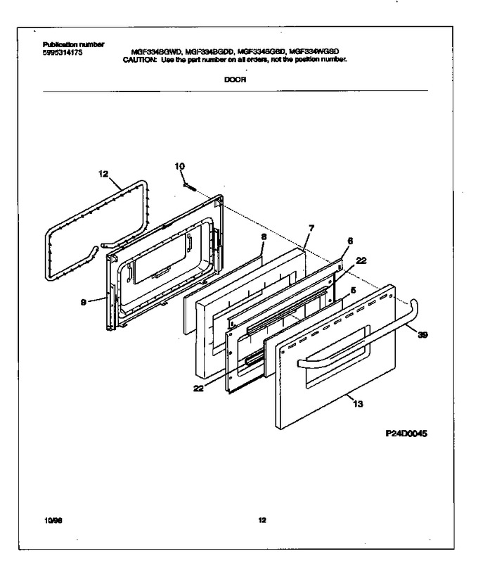Diagram for MGF334WGSD